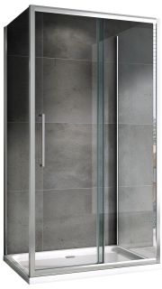 Душевой уголок ABBER Schwarzer Diamant AG30170H-S75-S75 170x75см хром